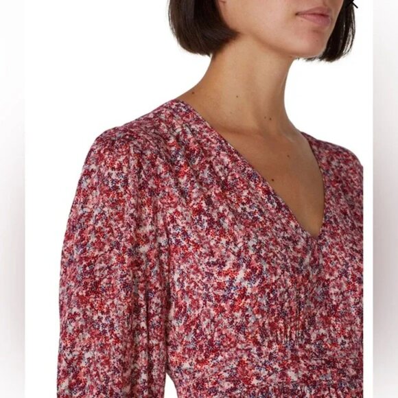 ba&sh Nina Tiered Crepe Dress - Picture 2 of 7